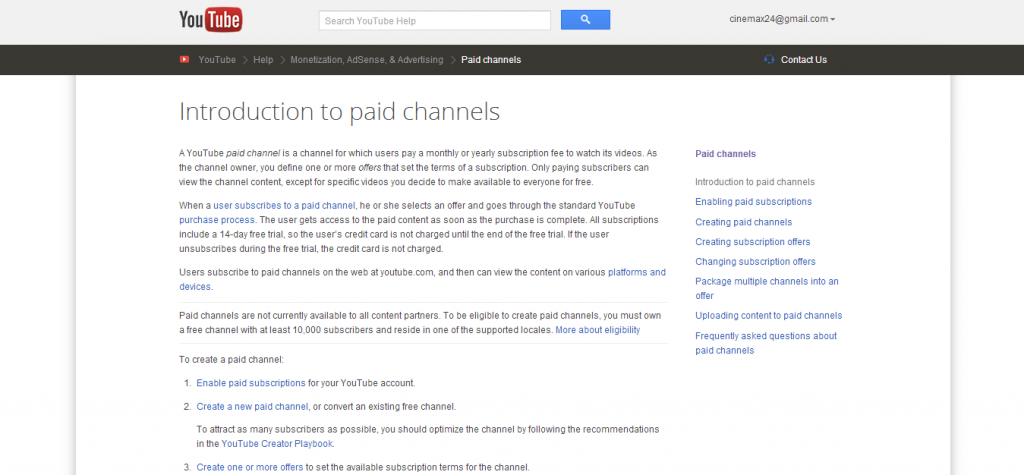 YouTube Paid Channels 2
